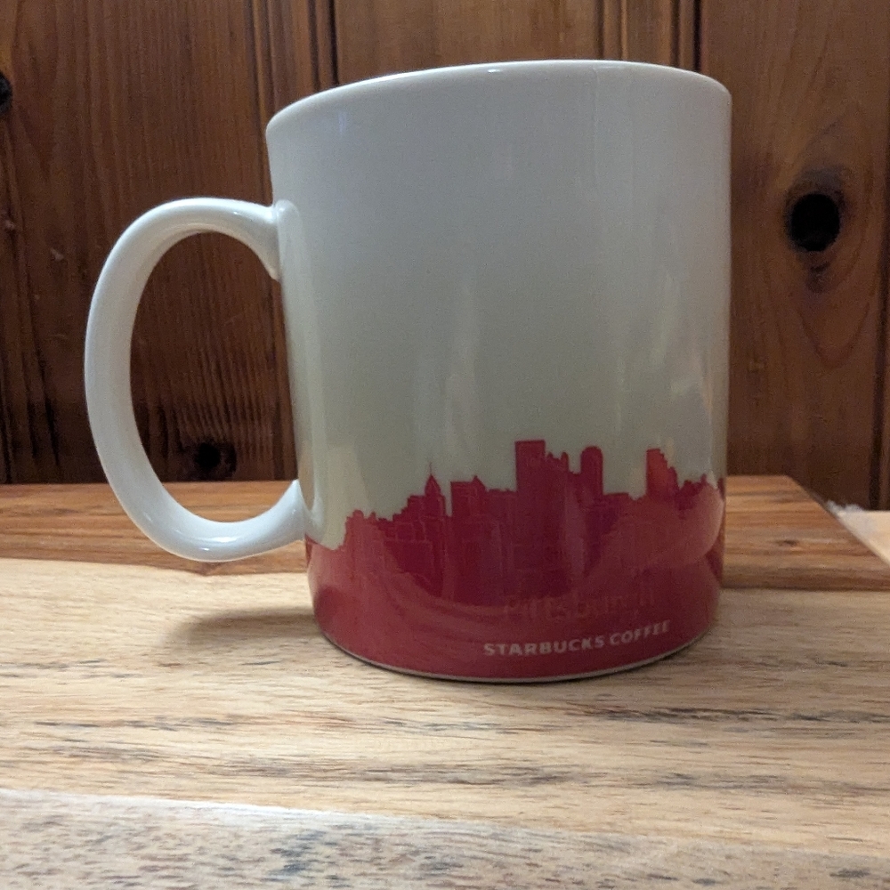 Starbucks White and Pink Pittsburgh City Mug - Picture 3 of 3